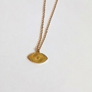 Egyptian Eye Gold Necklace